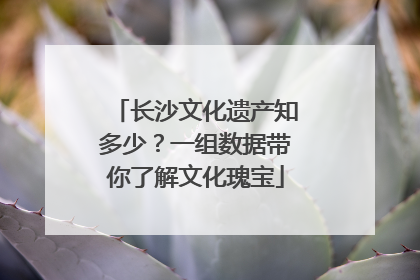 长沙文化遗产知多少？一组数据带你了解文化瑰宝