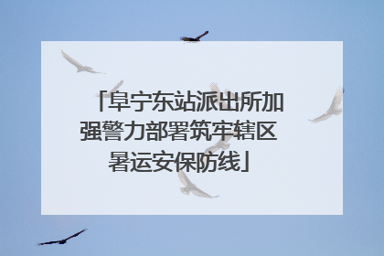 阜宁东站派出所加强警力部署筑牢辖区暑运安保防线