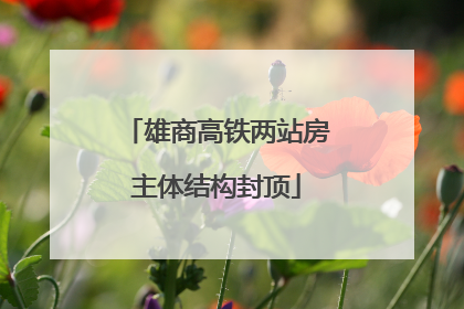 雄商高铁两站房主体结构封顶