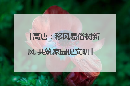 高唐：移风易俗树新风 共筑家园促文明