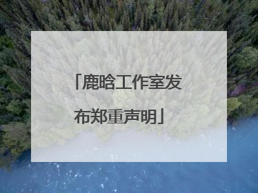 鹿晗工作室发布郑重声明