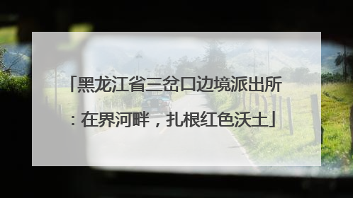 黑龙江省三岔口边境派出所：在界河畔，扎根红色沃土