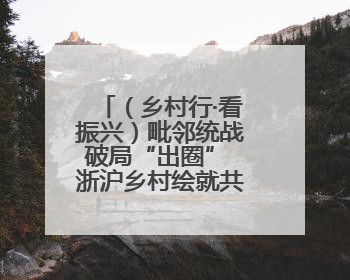 （乡村行·看振兴）毗邻统战破局“出圈” 浙沪乡村绘就共富新图景