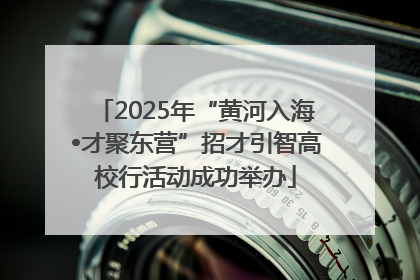 2025年“黄河入海•才聚东营”招才引智高校行活动成功举办