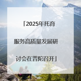 2025年托育服务高质量发展研讨会在普陀召开