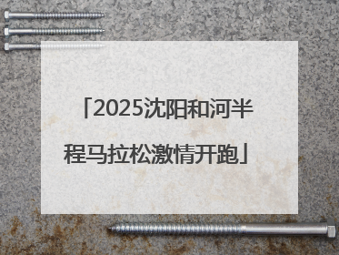 2025沈阳和河半程马拉松激情开跑