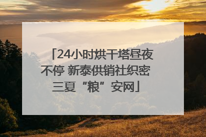 24小时烘干塔昼夜不停 新泰供销社织密三夏“粮”安网