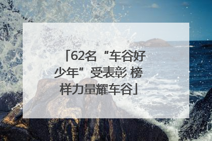 62名“车谷好少年”受表彰 榜样力量耀车谷