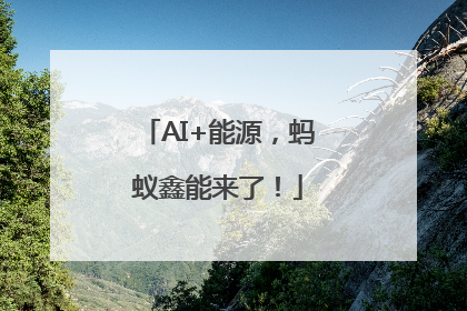 AI+能源，蚂蚁鑫能来了！