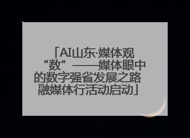 AI山东·媒体观“数”——媒体眼中的数字强省发展之路融媒体行活动启动