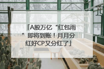 A股万亿“红包雨”即将到账！月月分红好CP又分红了