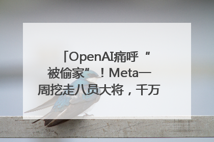 OpenAI痛呼“被偷家”！Meta一周挖走八员大将，千万美元薪酬战开打